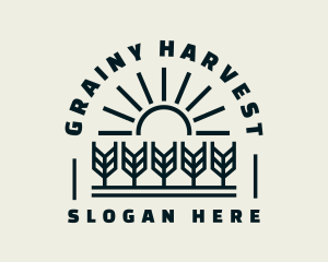 Sun Wheat Harvest logo design