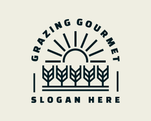 Sun Wheat Harvest logo design