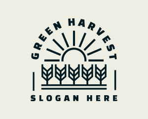 Sun Wheat Harvest logo design