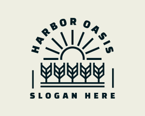 Sun Wheat Harvest logo design