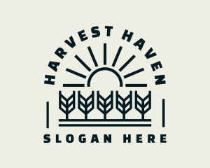 Sun Wheat Harvest logo design