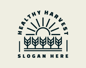 Sun Wheat Harvest logo design