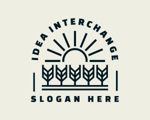 Sun Wheat Harvest logo design