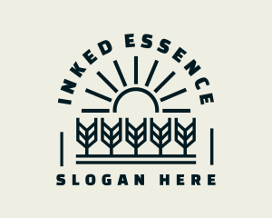 Sun Wheat Harvest logo design