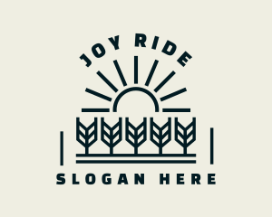 Sun Wheat Harvest logo design