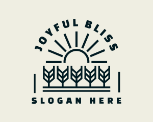 Sun Wheat Harvest logo design