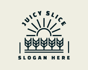 Sun Wheat Harvest logo design