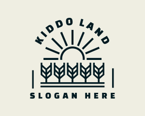 Sun Wheat Harvest logo design