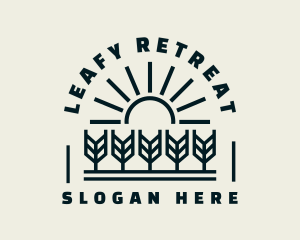 Sun Wheat Harvest logo design