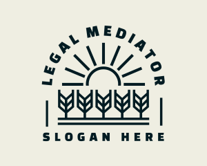 Sun Wheat Harvest logo design