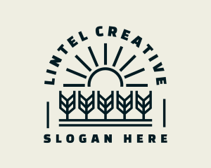 Sun Wheat Harvest logo design