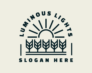 Sun Wheat Harvest logo design