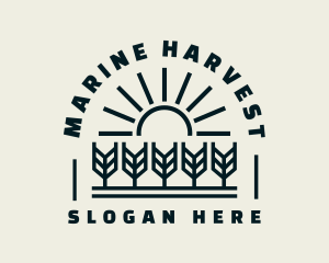 Sun Wheat Harvest logo design