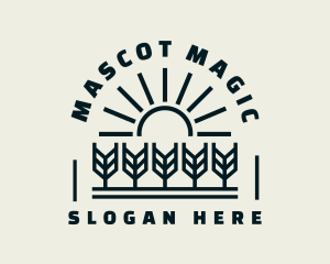 Sun Wheat Harvest logo design