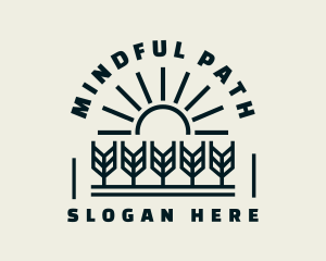 Sun Wheat Harvest logo design