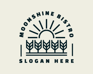 Sun Wheat Harvest logo design