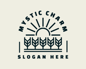 Sun Wheat Harvest logo design