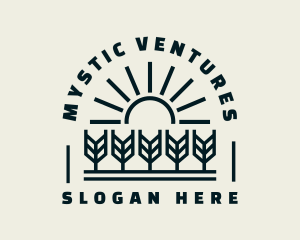 Sun Wheat Harvest logo design