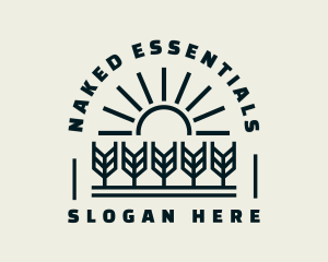 Sun Wheat Harvest logo design