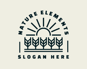 Sun Wheat Harvest logo design