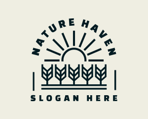 Sun Wheat Harvest logo design