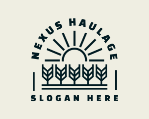 Sun Wheat Harvest logo design