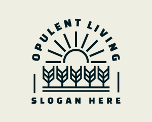 Sun Wheat Harvest logo design