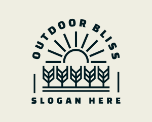 Sun Wheat Harvest logo design