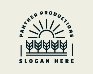 Sun Wheat Harvest logo design