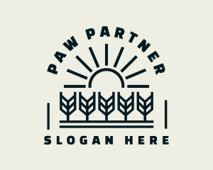 Sun Wheat Harvest logo design