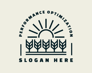 Sun Wheat Harvest logo design