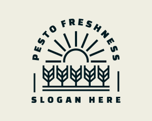 Sun Wheat Harvest logo design