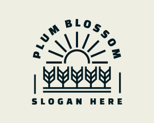 Sun Wheat Harvest logo design