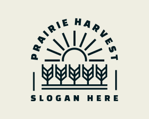 Sun Wheat Harvest logo design