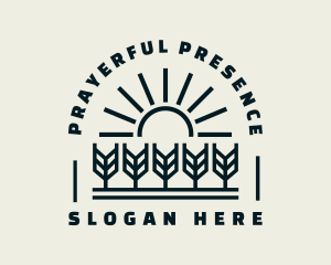 Sun Wheat Harvest logo design