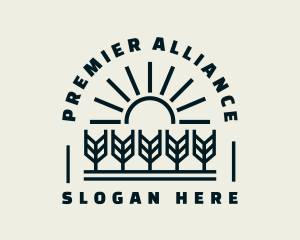 Sun Wheat Harvest logo design