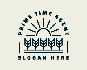 Sun Wheat Harvest logo design