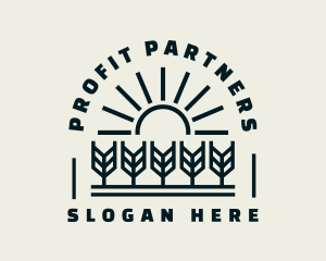 Sun Wheat Harvest logo design