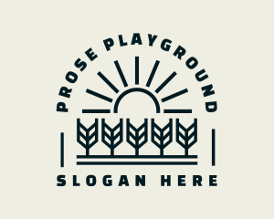 Sun Wheat Harvest logo design