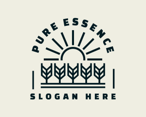 Sun Wheat Harvest logo design