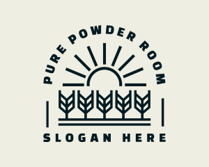 Sun Wheat Harvest logo design