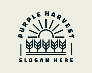 Sun Wheat Harvest logo design