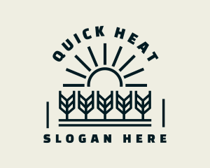 Sun Wheat Harvest logo design