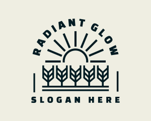 Sun Wheat Harvest logo design