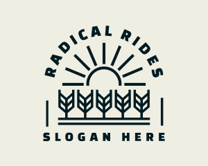 Sun Wheat Harvest logo design