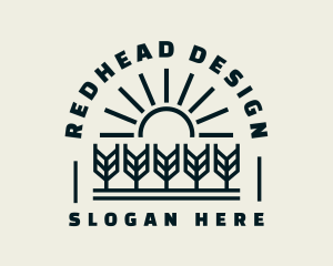 Sun Wheat Harvest logo design