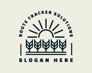 Sun Wheat Harvest logo design