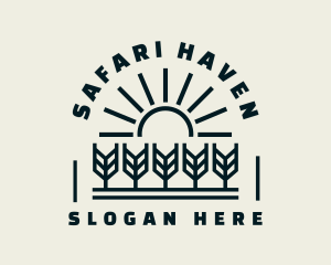 Sun Wheat Harvest logo design