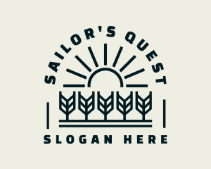 Sun Wheat Harvest logo design