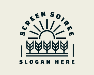 Sun Wheat Harvest logo design